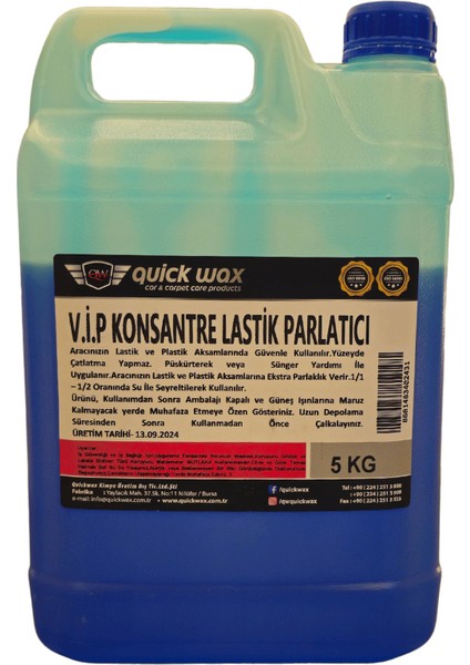 V.ı.p Lastik Parlatıcı Jel