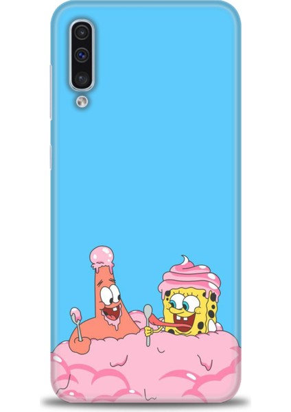 Samsung Galaxy A50S Kılıf Hd Baskılı - Spongebob + 9h Nano Ekran Koruyucu