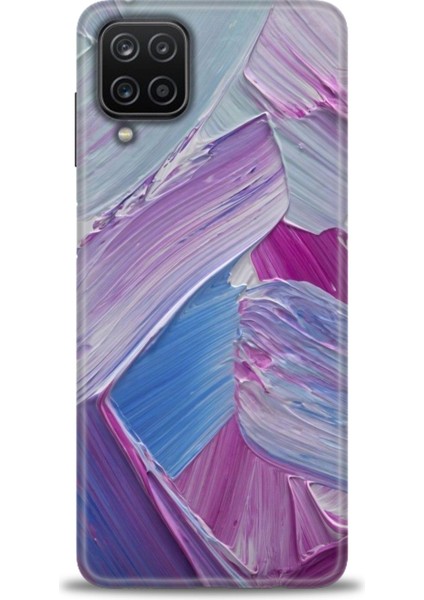 Samsung Galaxy M12 Kılıf Hd Baskılı - Purple + 9h Nano Ekran Koruyucu