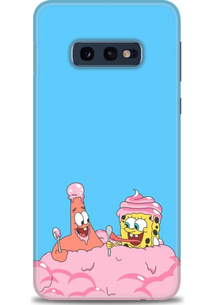 Samsung Galaxy S10E Kılıf Hd Baskılı - Spongebob + 9h Nano Ekran Koruyucu