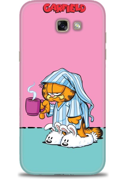 Samsung Galaxy A7 2017 / A720 Kılıf Hd Baskılı - Garfield + 9h Nano Ekran Koruyucu