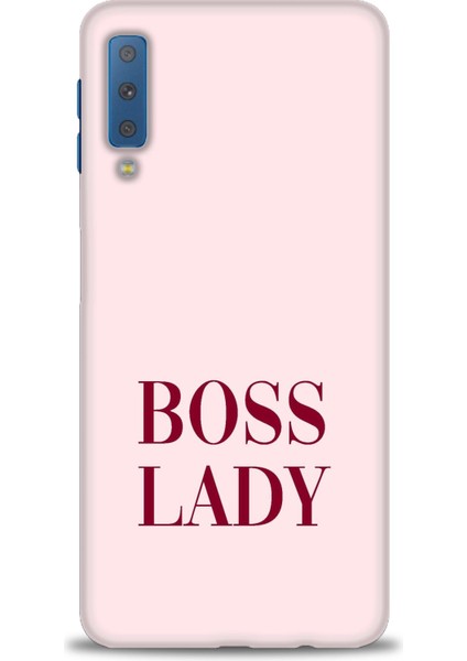 Samsung Galaxy A7 2018 Kılıf Hd Baskılı - Boss Lady + 9h Nano Ekran Koruyucu