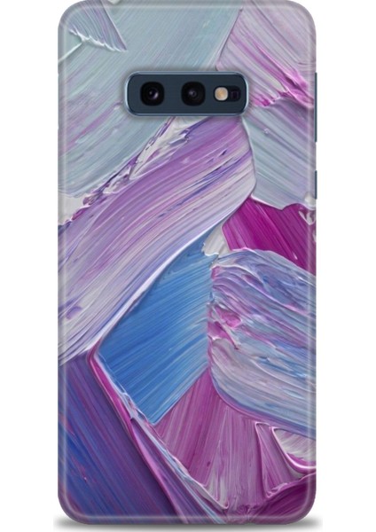 Samsung Galaxy S10E Kılıf Hd Baskılı - Purple + 9h Nano Ekran Koruyucu