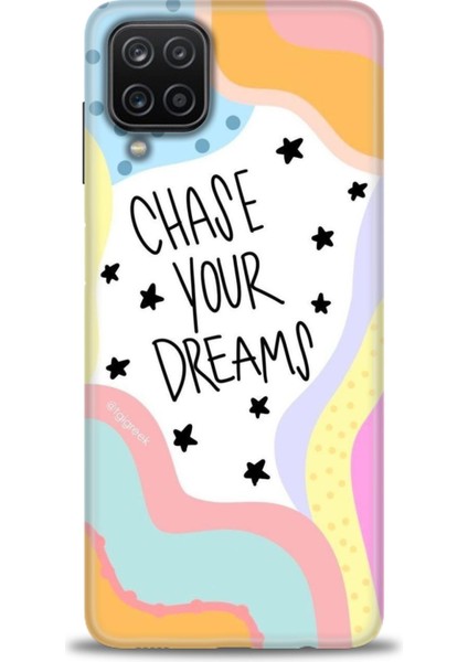 Samsung Galaxy M12 Kılıf Hd Baskılı - Chase Your Dreams + 9h Nano Ekran Koruyucu