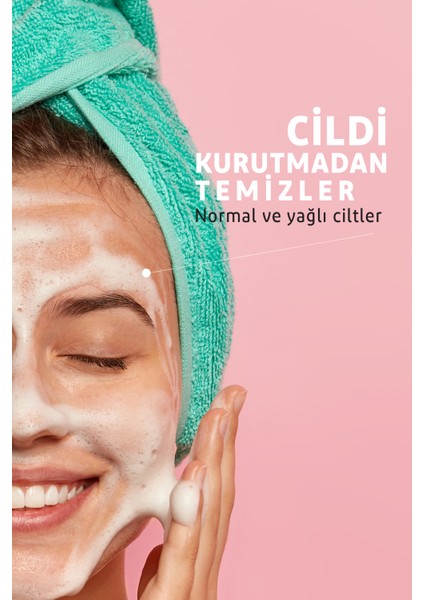 B5 Vitaminli Alkol İçermeyen Yüz Temizleme Jeli Yağlı ve Karma Ciltler Için