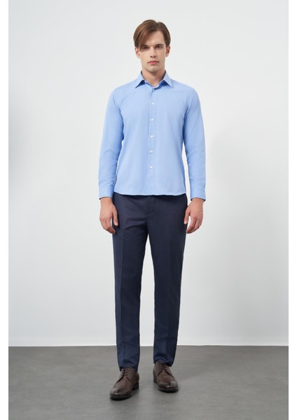 Beyaz Uzun Kol Düz Bez Ayağı Sert Yaka Cepsiz Pamuklu Classic Slim Fit Gömlek 1004245267 fiyatları