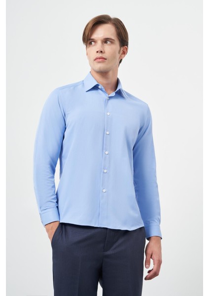 Beyaz Uzun Kol Düz Bez Ayağı Sert Yaka Cepsiz Pamuklu Classic Slim Fit Gömlek 1004245267 modelleri