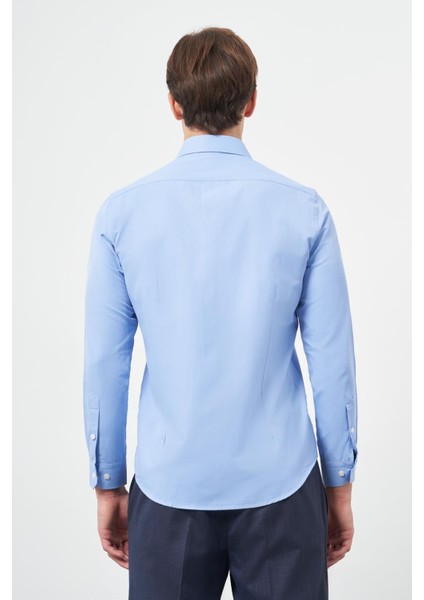 Beyaz Uzun Kol Düz Bez Ayağı Sert Yaka Cepsiz Pamuklu Classic Slim Fit Gömlek 1004245267 indirimleri
