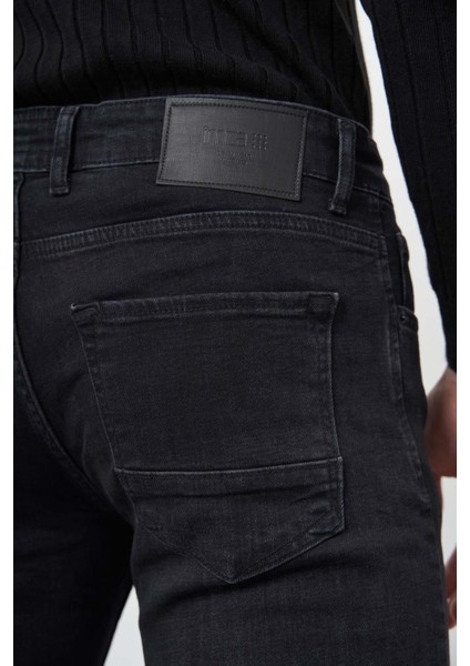 Koyu Haki Düz Gabardin Pamuklu 5 Cep Slim Fit Casual Denim Pantolon 1023245155
