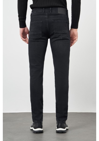 Koyu Haki Düz Gabardin Pamuklu 5 Cep Slim Fit Casual Denim Pantolon 1023245155