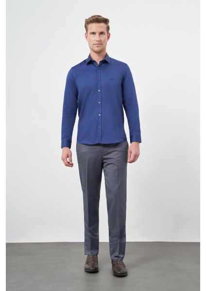 Beyaz Uzun Kol Düz Bez Ayağı 032 Sert Yaka Classic Slim Fit Gömlek 1004245324 fiyatları