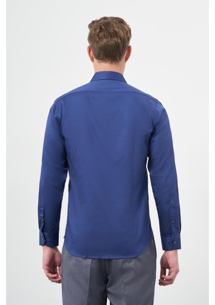 Beyaz Uzun Kol Düz Bez Ayağı 032 Sert Yaka Classic Slim Fit Gömlek 1004245324 fırsatları