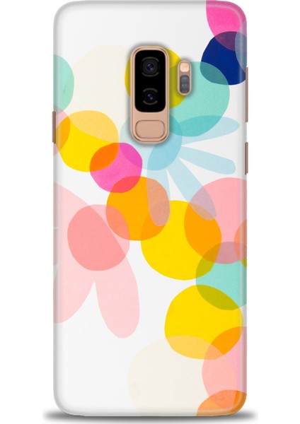 Samsung Galaxy S9 Plus Kılıf Hd Baskılı - Color Flowers + 9h Nano Ekran Koruyucu