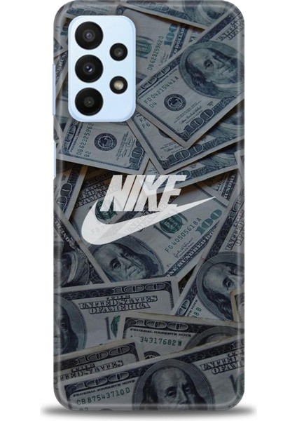 Samsung Galaxy A23 4g Kılıf Hd Baskılı - Nike Dolar + 9h Nano Ekran Koruyucu