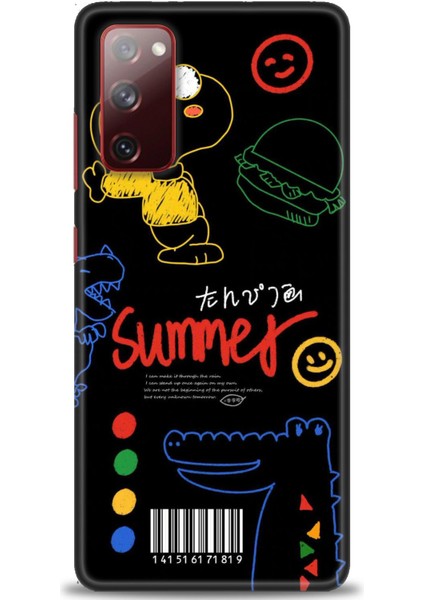 Samsung Galaxy S20 Fe Kılıf Hd Baskılı - Summer + 9h Nano Ekran Koruyucu