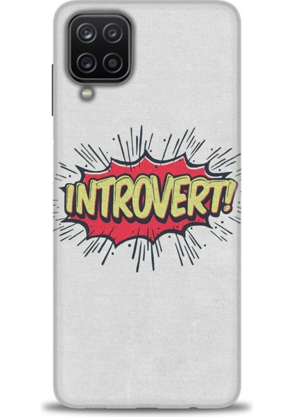 Samsung Galaxy M12 Kılıf Hd Baskılı - Introvert! + 9h Nano Ekran Koruyucu