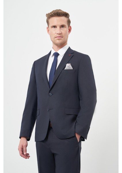 Koyu Lacivert Düz Mono Yaka 6 Drop Comfort Fit Classic Takım Elbise 1001245167 modelleri