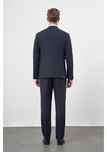 Koyu Lacivert Düz Mono Yaka 6 Drop Comfort Fit Classic Takım Elbise 1001245167 indirimleri