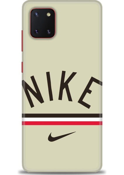 Samsung Galaxy A81 / Note 10 Lite Kılıf Hd Baskılı - Nike + 9h Nano Ekran Koruyucu