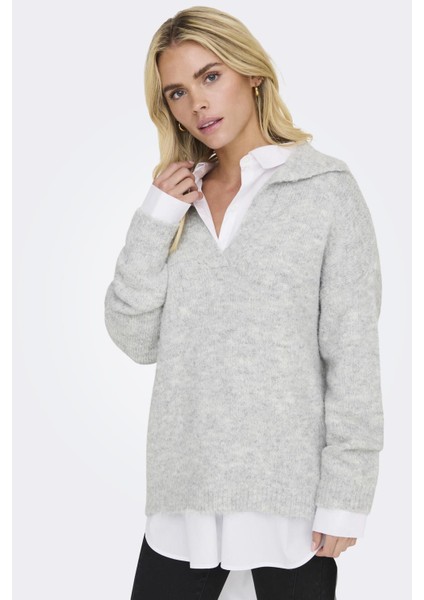Onlmaggıe Lıfe Ls Splıt Neck cc Knt GRİMELANJ15324310 fırsatları