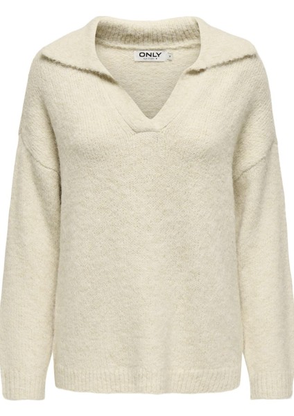 Onlmaggıe Lıfe Ls Splıt Neck cc Knt Beyaz 15324310 fiyatları