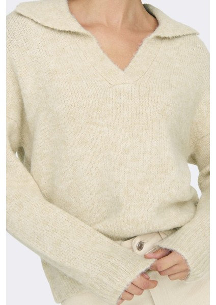 Onlmaggıe Lıfe Ls Splıt Neck cc Knt Beyaz 15324310 fırsatları