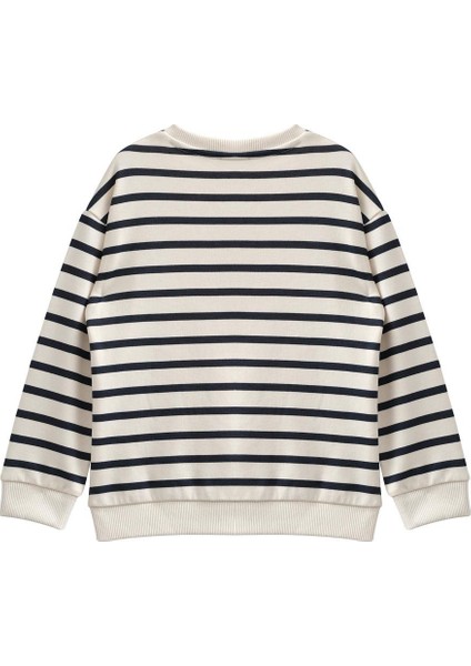 Erkek Çocuk Çizgili Cep Detaylı Sweatshirt - Lacivert fiyatları