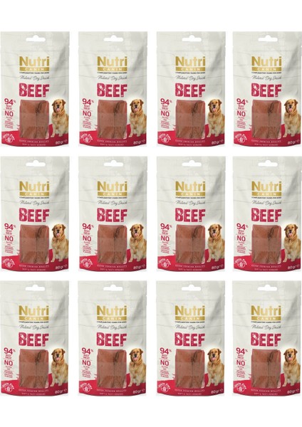 Sığır Fileto Tahılsız Köpek Ödülü 80 Gr. x 12 Adet