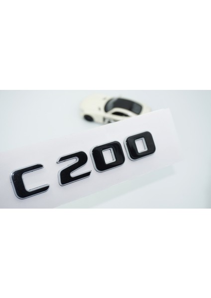 C 200 Bagaj Gri Siyah Abs Yazı Logo Benz Ile Uyumlu