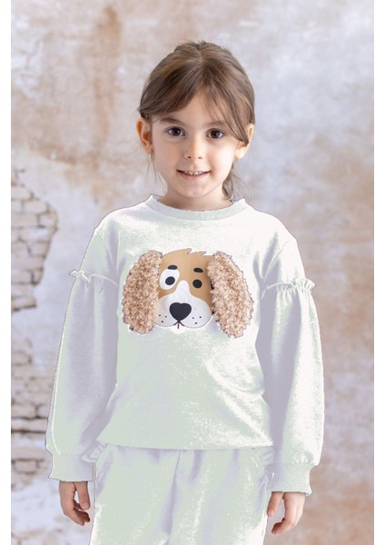 Kız Çocuk Kulak Detaylı Sweatshirt - Skasar