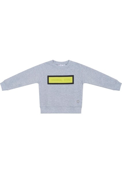 Erkek Çocuk Yazı Baskılı Sweatshirt