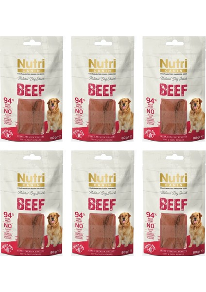 Sığır Fileto Tahılsız Köpek Ödülü 80 Gr. x 6 Adet