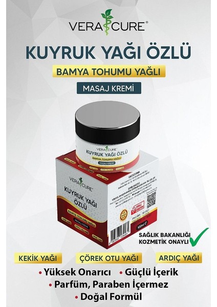 Kuyruk Yağı Özlü Bamya Tohumu Yağlı Krem %100 Doğal Özel Formül 100 ml indirimleri