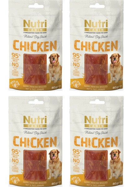 Tavuklu Fileto Tahılsız Köpek Ödülü 80 Gr. x 4 Adet