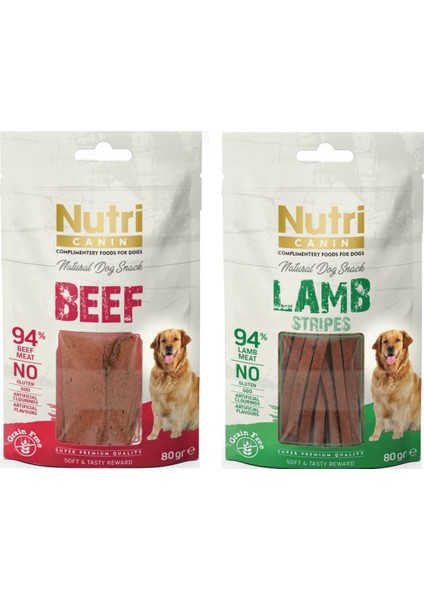 2 Çeşit Karma Fileto Köpek Ödülü 80 Gr. x 2 Adet