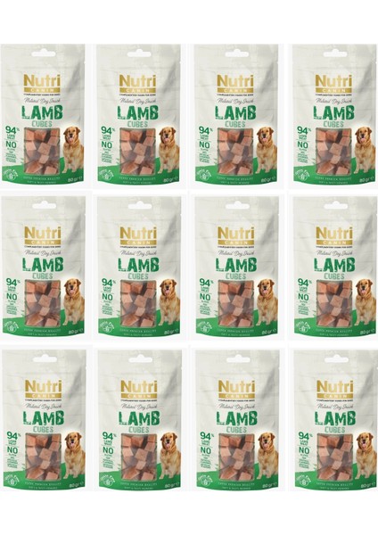Kuzu Etli Küp Tahılsız Köpek Ödülü 80 Gr. x 12 Adet