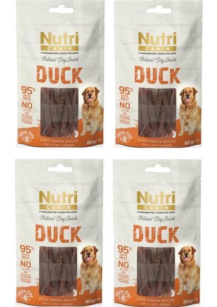 Ördekli Fileto Tahılsız Köpek Ödülü 80 Gr. x 4 Adet