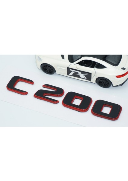 C 200 Bagaj Kırmızı Siyah Abs Yazı Logo Benz Ile Uyumlu modelleri