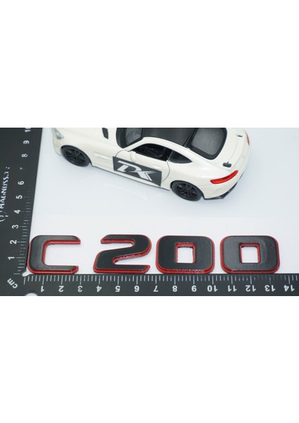 C 200 Bagaj Kırmızı Siyah Abs Yazı Logo Benz Ile Uyumlu fırsatları