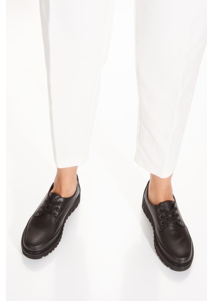 Iç Dış Hakiki Deri Ortopedik Taban Bağcıklı Casual Kadın Ayakkabı modelleri