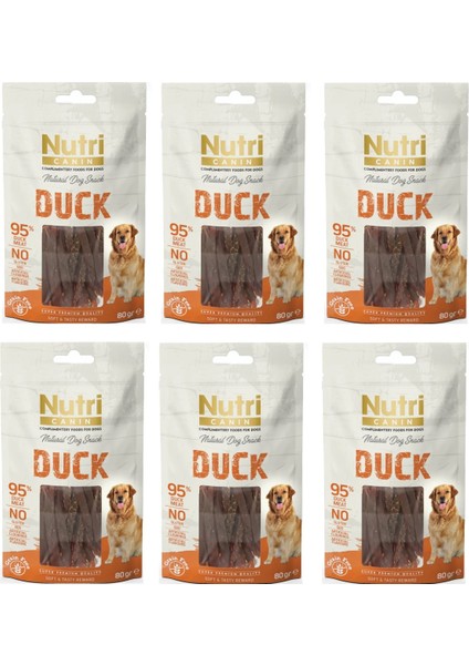 Ördekli Fileto Tahılsız Köpek Ödülü 80 Gr. x 6 Adet