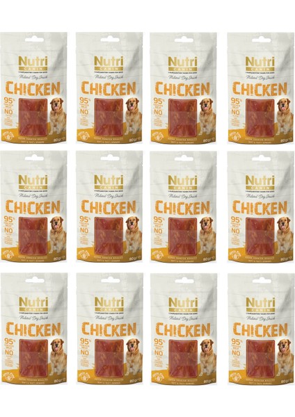 Tavuklu Fileto Tahılsız Köpek Ödülü 80 Gr. x 12 Adet