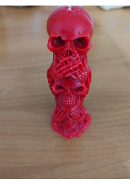 Dekoratif Halloween Iskelet Mum