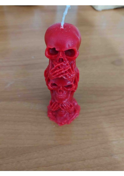 Dekoratif Halloween Iskelet Mum