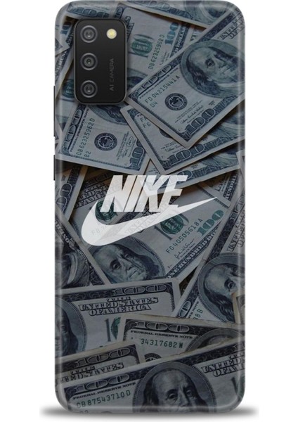 Samsung Galaxy A03S Kılıf Hd Baskılı - Nike Dolar + 9h Nano Ekran Koruyucu