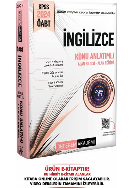 2024 KPSS ÖABT İngilizce Öğretmenliği Konu Anlatımlı Hibrit E-Kit