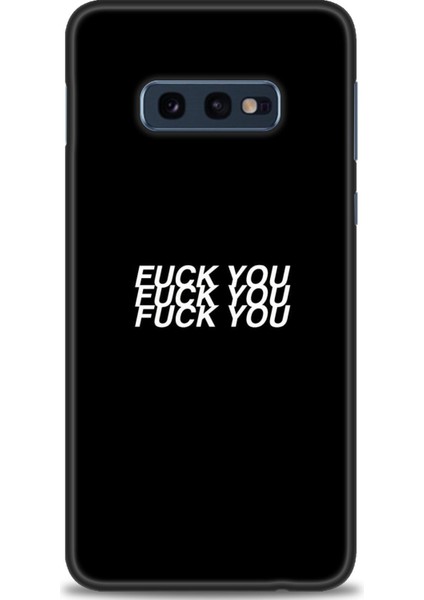 Samsung Galaxy S10E Kılıf Hd Baskılı - You You You + 9h Nano Ekran Koruyucu