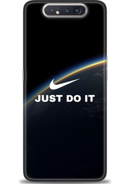 Samsung Galaxy A80 Kılıf Hd Baskılı - Nike Dünya + 9h Nano Ekran Koruyucu