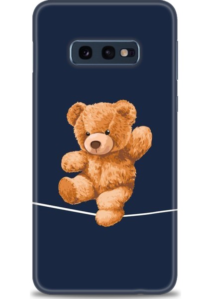 Samsung Galaxy S10E Kılıf Hd Baskılı - Ipteki Teddy + 9h Nano Ekran Koruyucu