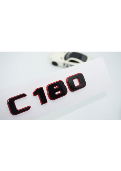 C 180 Bagaj Kırmızı Siyah Abs Yazı Logo Benz Ile Uyumlu